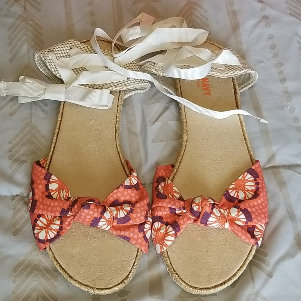 Old navy ankle tie sandals